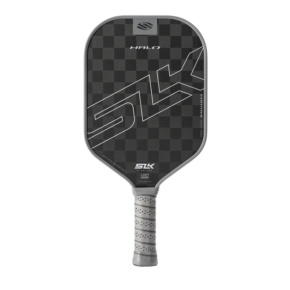 SLK Halo Control Pickleball Paddle Max Storm Gray Racquets Selkirk