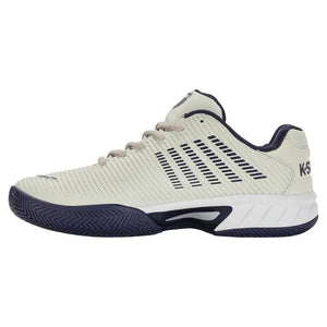 Men's Hypercourt Express 2 2E Width Tennis Shoes Gray White Peacoat Footwear K-Swiss