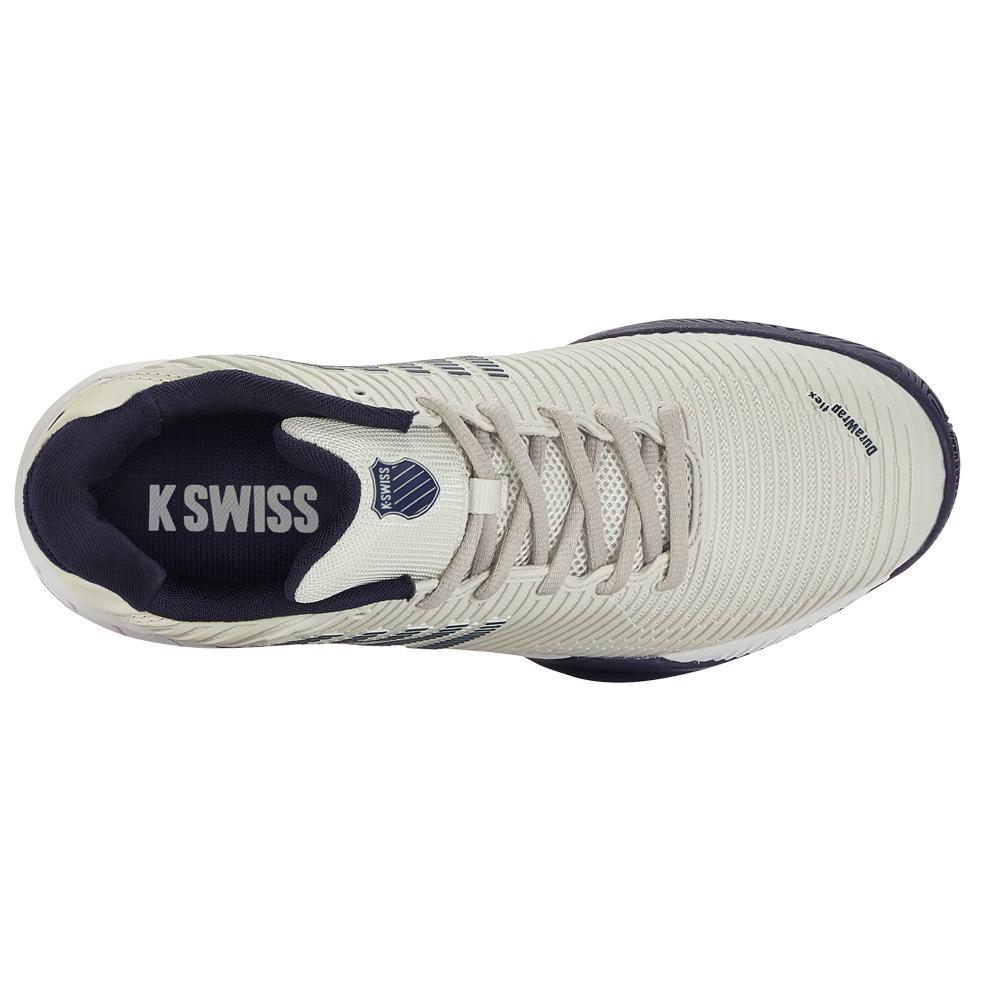 Juniors` Hypercourt Express 2 Tennis Shoes Gray White Peacoat Footwear K-Swiss
