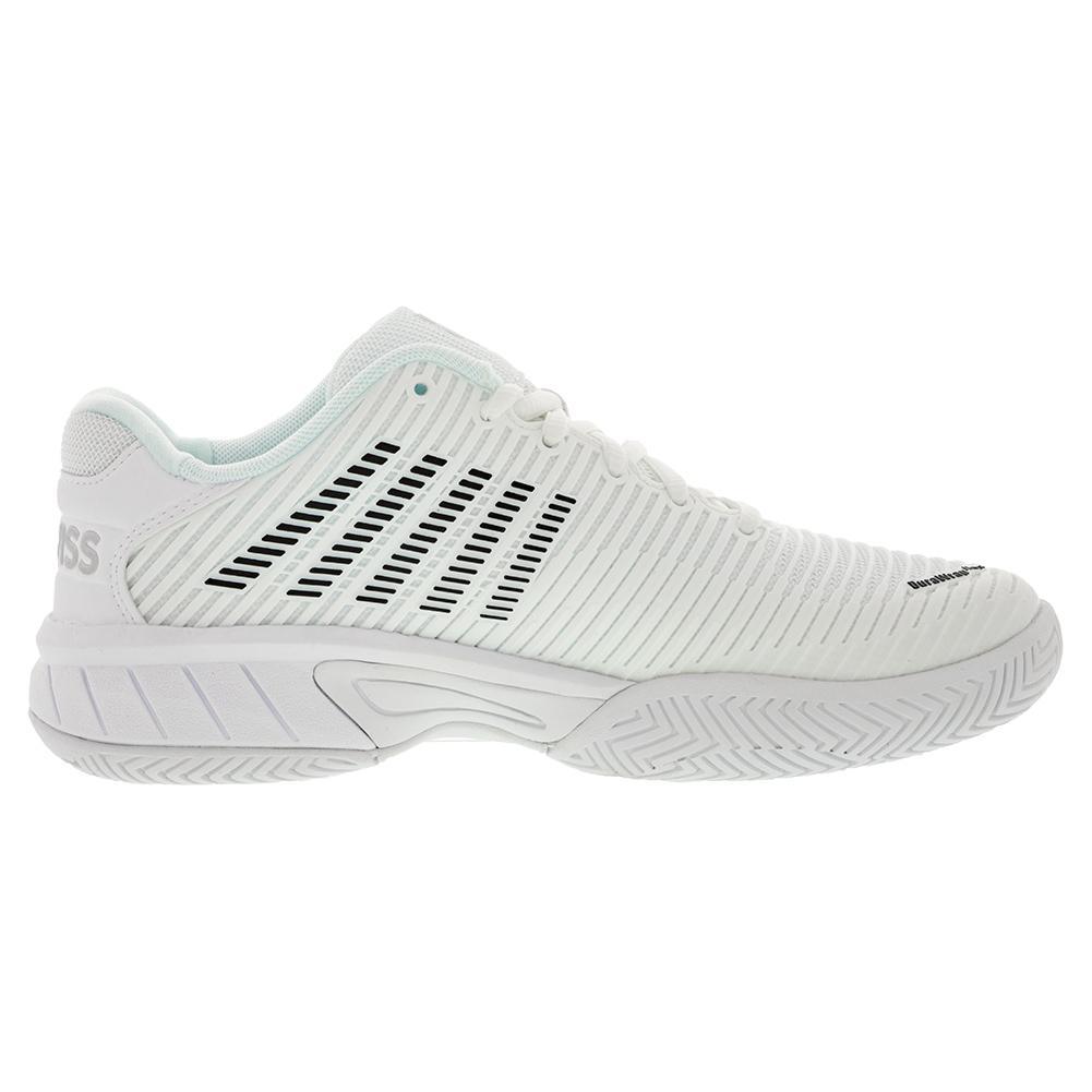 Juniors` Hypercourt Express 2 Tennis Shoes White and Black Footwear K-Swiss