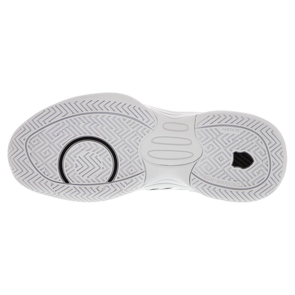 Juniors` Hypercourt Express 2 Tennis Shoes White and Black Footwear K-Swiss