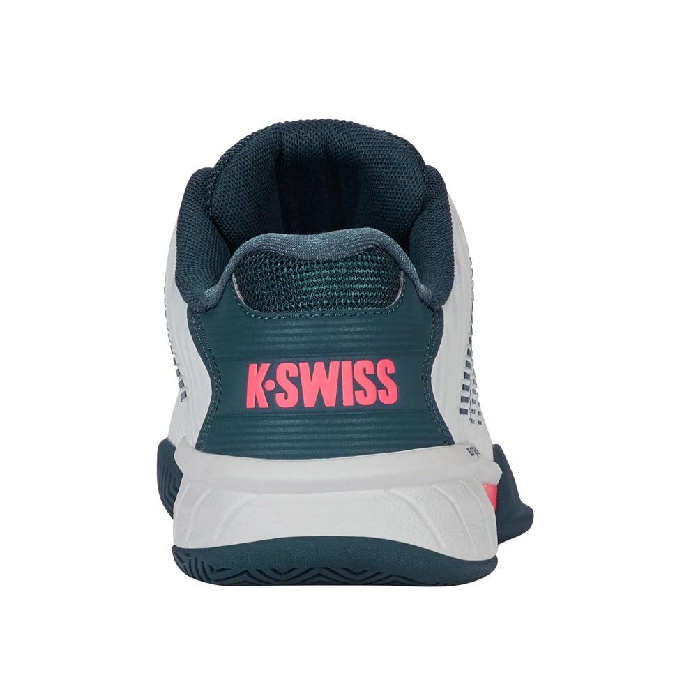 Juniors` Hypercourt Express 2 Tennis Shoes White and Stargazer Footwear K-Swiss
