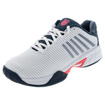 Juniors` Hypercourt Express 2 Tennis Shoes White and Stargazer Footwear K-Swiss