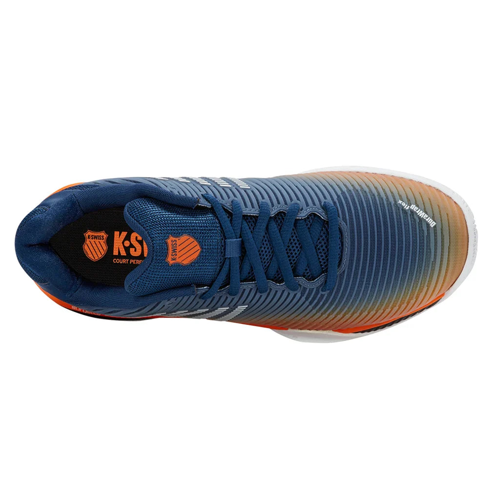 Juniors` Hypercourt Express 2 Tennis Shoes Blue Opal and Black Footwear K-Swiss
