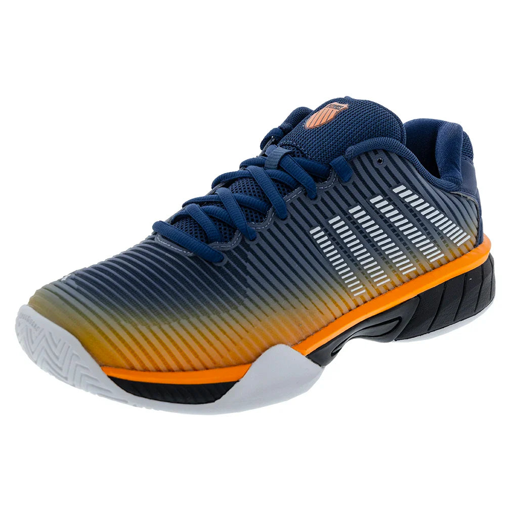 Juniors` Hypercourt Express 2 Tennis Shoes Blue Opal and Black Footwear K-Swiss