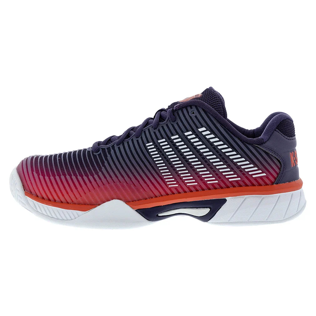 Juniors` Hypercourt Express 2 Tennis Shoes Purple Plumeria and White Footwear K-Swiss