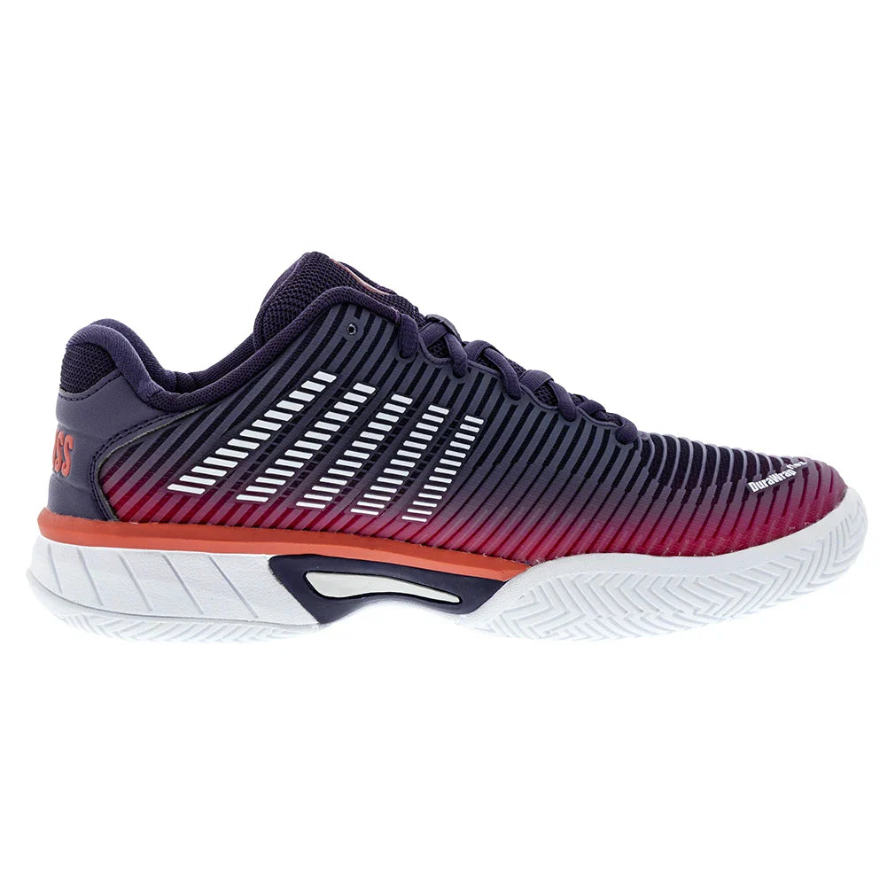 Juniors` Hypercourt Express 2 Tennis Shoes Purple Plumeria and White Footwear K-Swiss