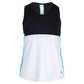 Women's Giovanni Tennis Tank Black and White Apparel Cross Court
