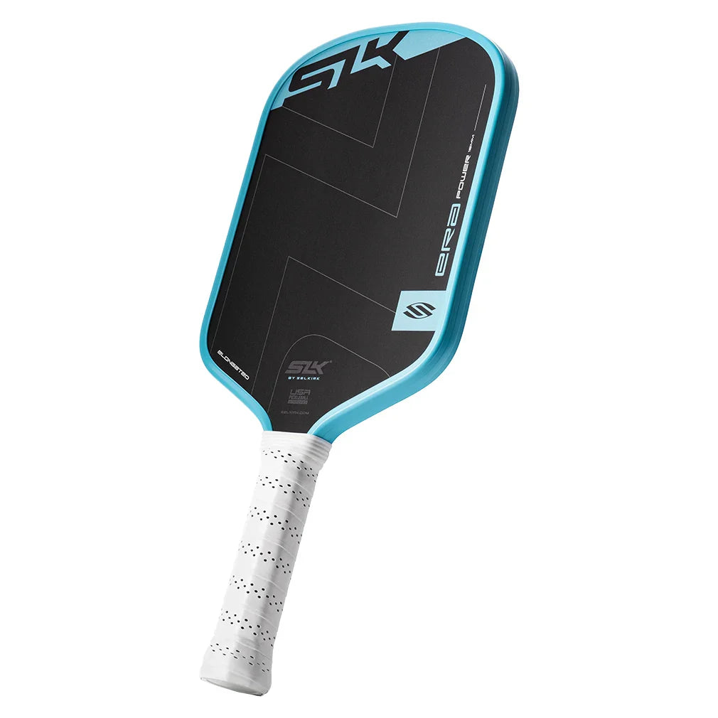 SLK Era Power Elongated Pickleball Paddle Cyan Racquets Selkirk