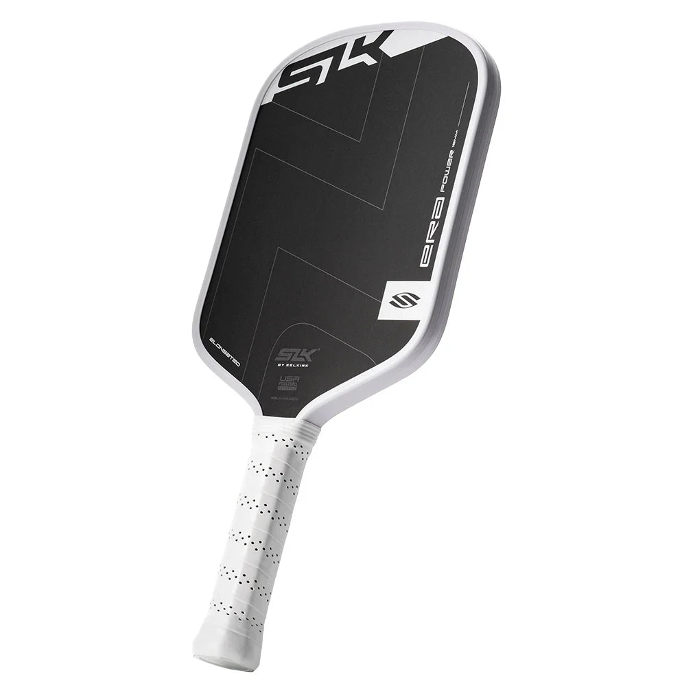 SLK Era Power Elongated Pickleball Paddle White Racquets Selkirk