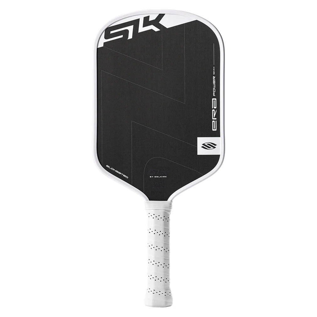 SLK Era Power Elongated Pickleball Paddle White Racquets Selkirk