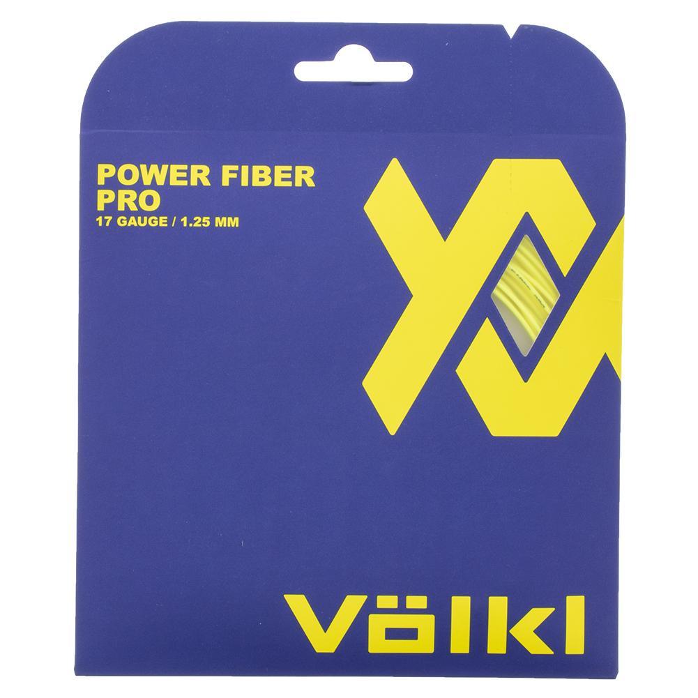 Power Fiber Pro Neon Yellow Tennis String Strings Volkl