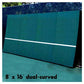 DUAL-CURVED BACKBOARD 8X16 Court Equipment Oncourt Offcourt