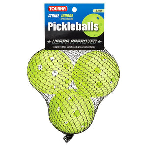 Strike Indoor Pickleball 3 Pack Balls Tourna