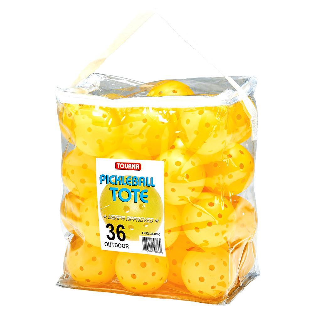 Outdoor Pickleballs 36 Pack Yellow Balls Tourna