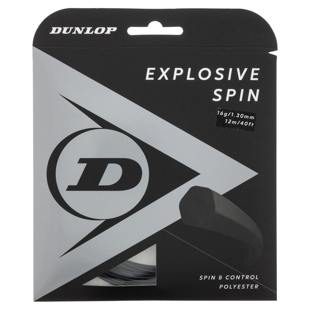 Explosive Spin Black 16G Tennis String Strings Dunlop