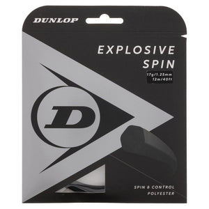 Explosive Spin Black 17G Tennis String Strings Dunlop