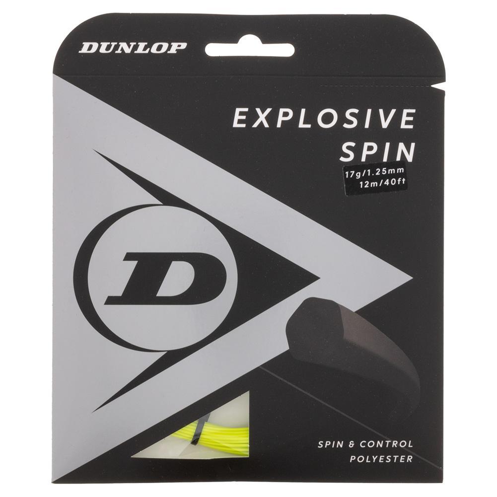 Explosive Spin Yellow 17G Tennis String Strings Dunlop