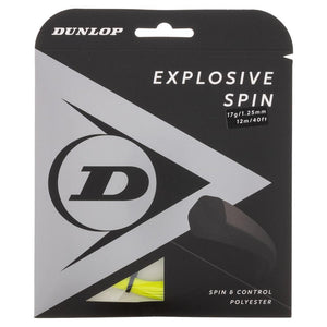 Explosive Spin Yellow 17G Tennis String Strings Dunlop