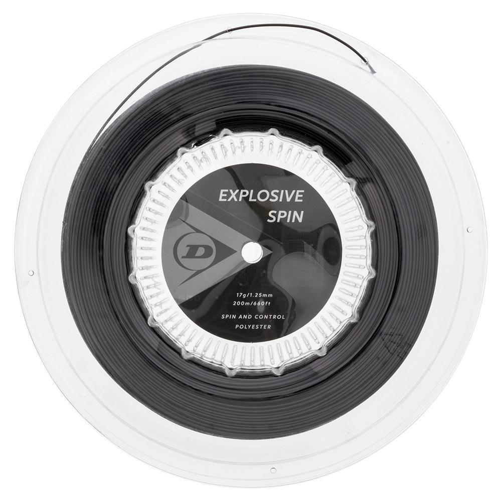 Explosive Spin Black 17G Tennis String Reel Strings Dunlop