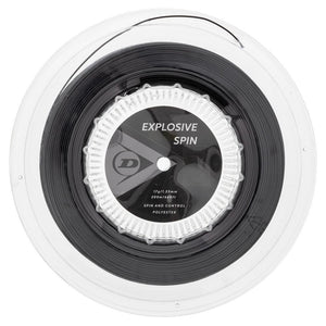 Explosive Spin Black 17G Tennis String Reel Strings Dunlop