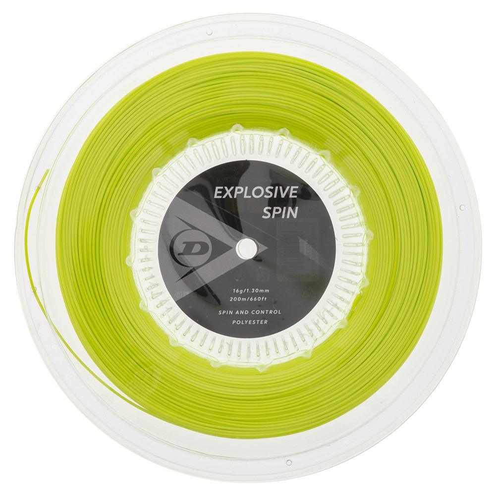 Explosive Spin Yellow 16G Tennis String Reel Strings Dunlop