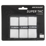 Super Tac Tennis Overgrip 3 Pack White Dunlop