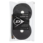 Super Tac Tennis Overgrip 30 Pack Black Dunlop