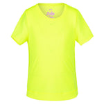 Girls' Dynamic High-Low Short Sleeve Tennis Top Neon Yellow Apparel Lucky In Love