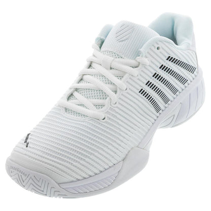 Juniors` Hypercourt Express 2 Tennis Shoes White and Black Footwear K-Swiss