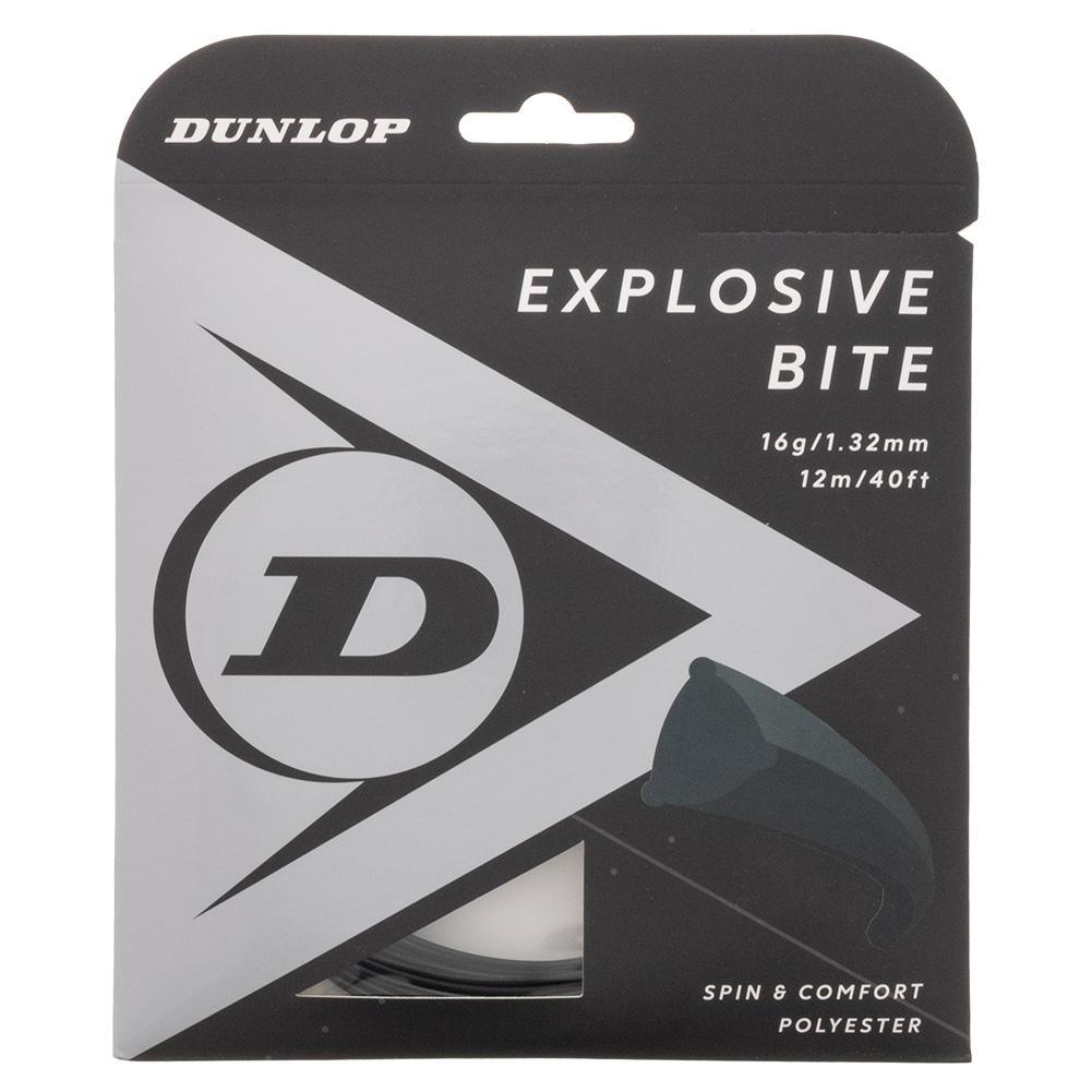 Explosive Bite Black 16G Tennis String Strings Dunlop