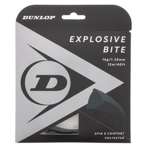 Explosive Bite Black 16G Tennis String Strings Dunlop