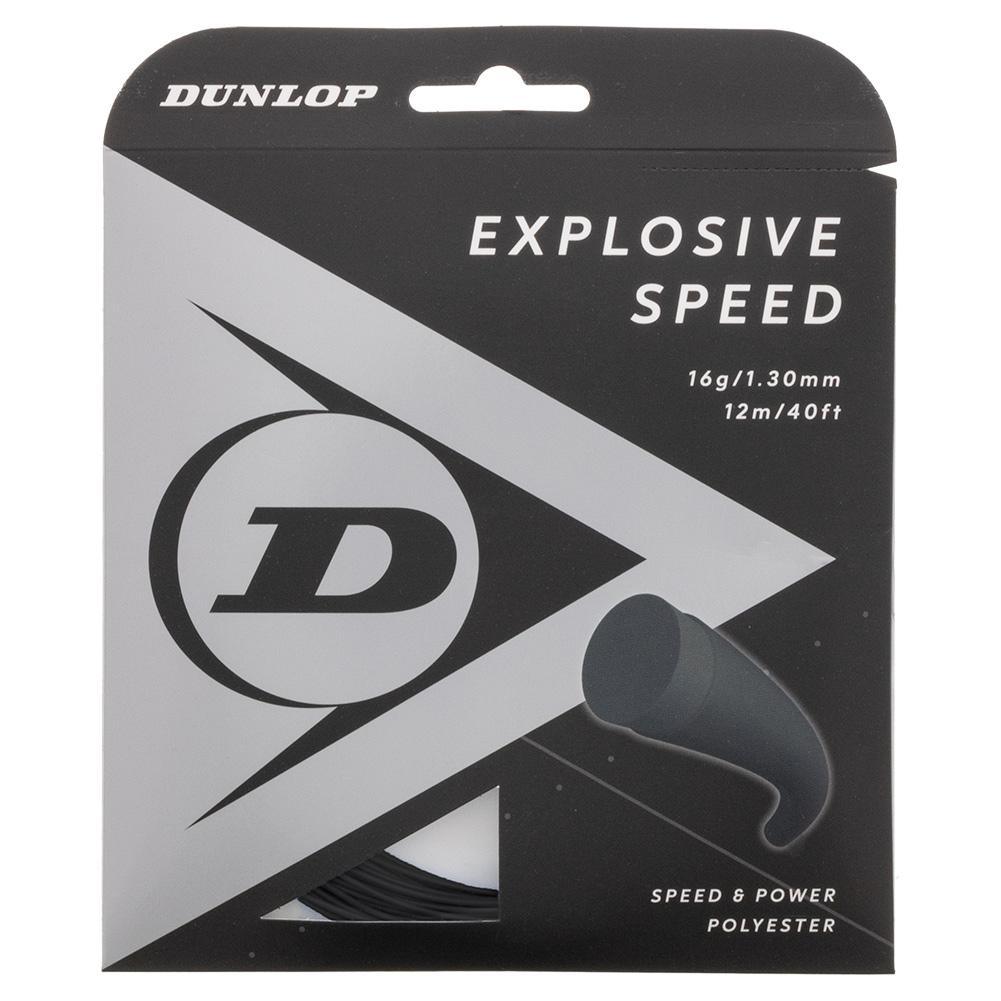 Explosive Speed Black 16G Tennis String Strings Dunlop