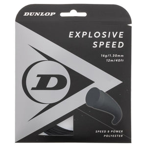 Explosive Speed Black 16G Tennis String Strings Dunlop