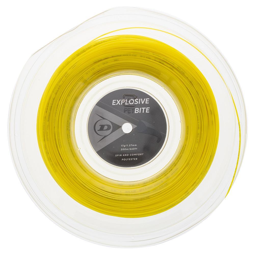 Explosive Bite Yellow 17G Tennis String Reel Strings Dunlop