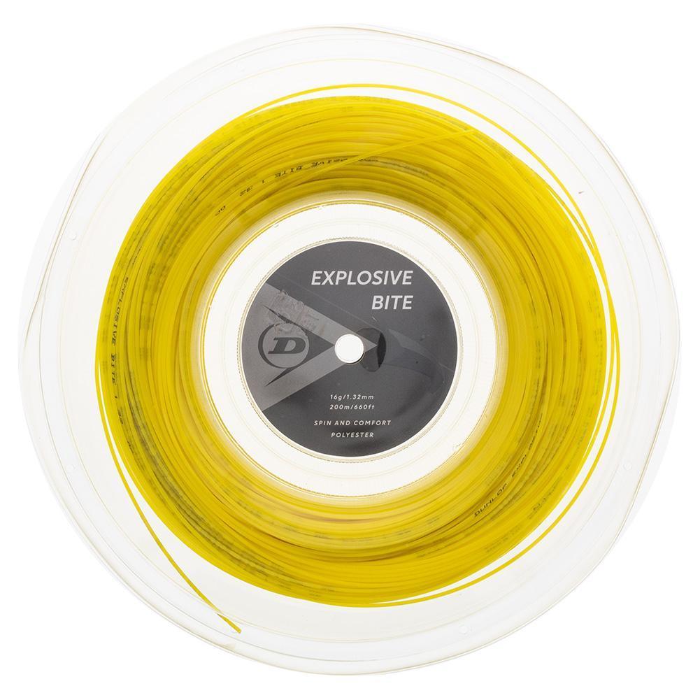 Explosive Bite Yellow 16G Tennis String Reel Strings Dunlop