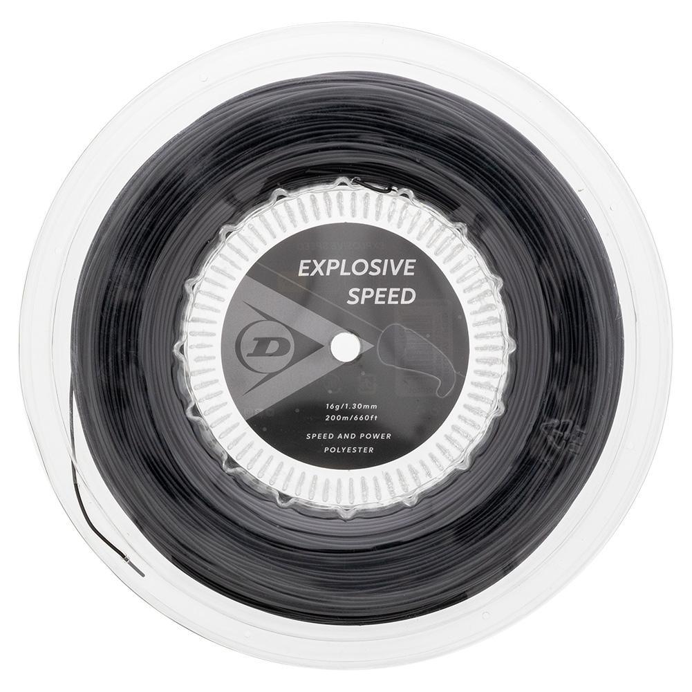 Explosive Speed Black 16G Tennis String Reel Strings Dunlop