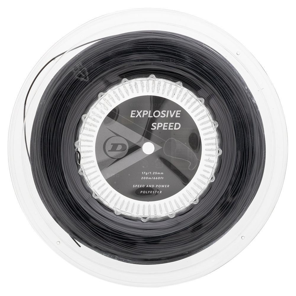 Explosive Speed Black 17G Tennis String Reel Strings Dunlop