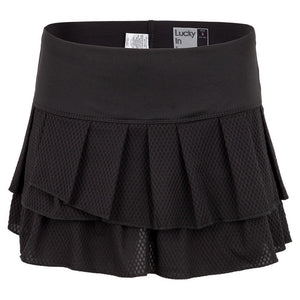 Women's Wavy Pleat Tier Tennis Skort Apparel Lucky In Love