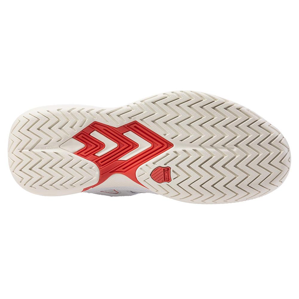 Women`s Tura Team Pickleball Shoes White and Faded Denim Footwear K-Swiss