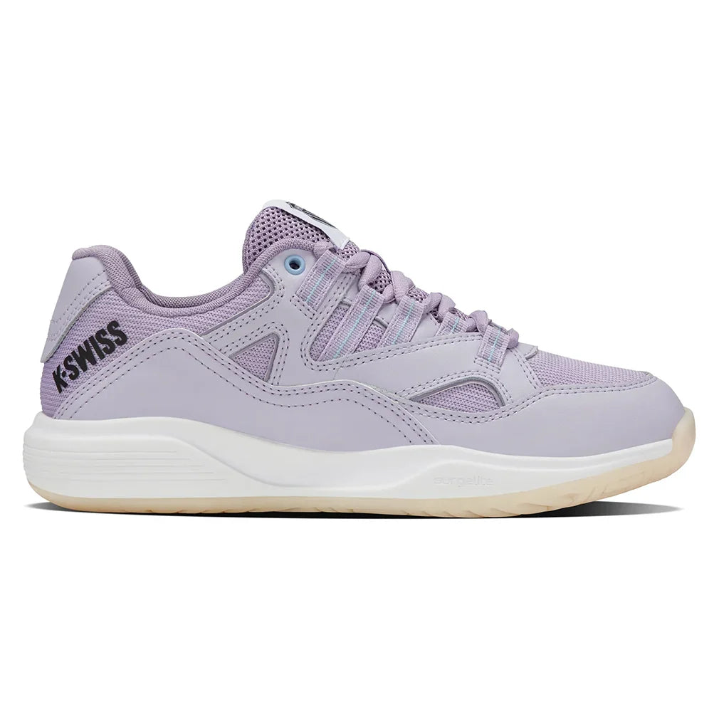 Women`s Tura Team Pickleball Shoes Thistle and Lavender Aura Footwear K-Swiss