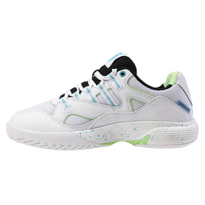 Women`s Tura Team Pickleball Shoes White and Paradise Green Footwear K-Swiss