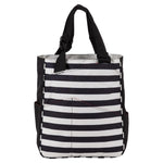 Women's Tennis Tote Stripes Black and Coconut Bags Maggiemather