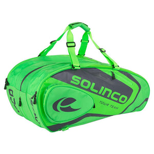 15-Pack Tour Tennis Racquet Bag Full Neon Green Bags Solinco