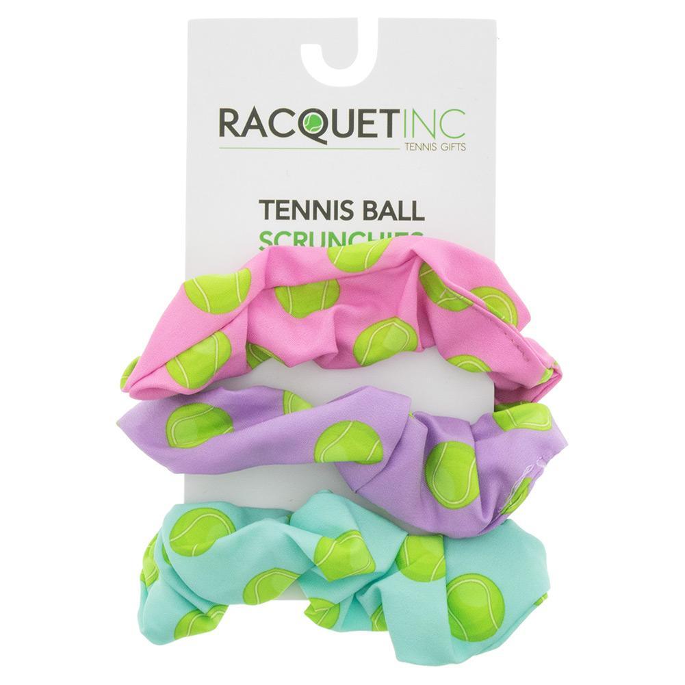Green - Tennis Ball Scrunchies (3-Pack) Accessories Racquet Inc