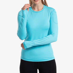 Women`s 24/7 Long Sleeve Tennis Crew Apparel BloqUV