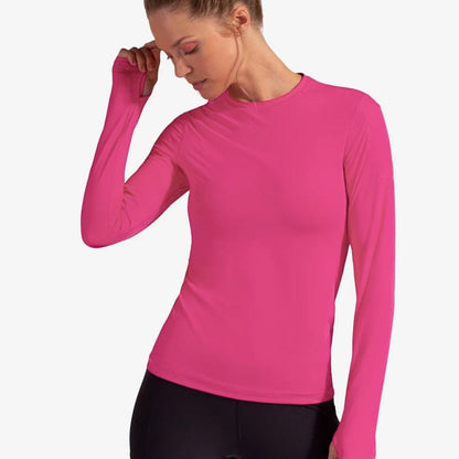 Women`s 24/7 Long Sleeve Tennis Crew Apparel BloqUV