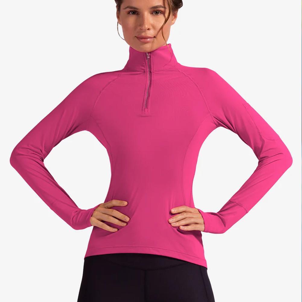 Women's Mock Zip Tennis Top Apparel BloqUV