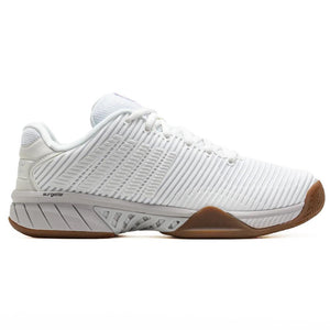 Women's Hypercourt Express 2 Indoor Pickleball Shoes Bright White and Gum Footwear K-Swiss