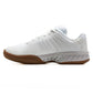 Women's Hypercourt Express 2 Indoor Pickleball Shoes Bright White and Gum Footwear K-Swiss